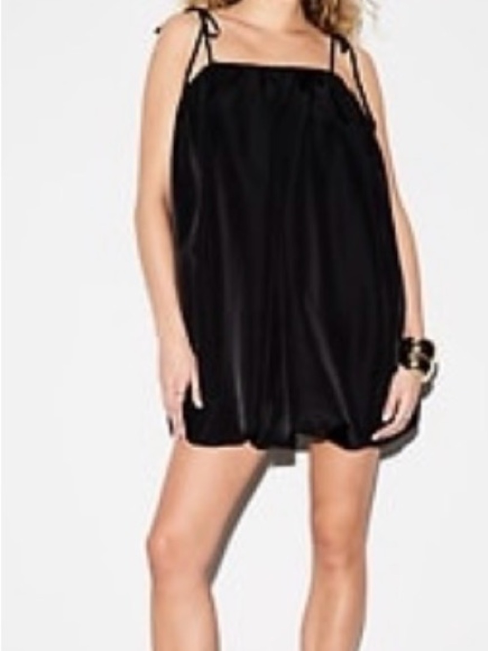 Old Navy Black Elastic Waist Mini Skirt with Drawstring